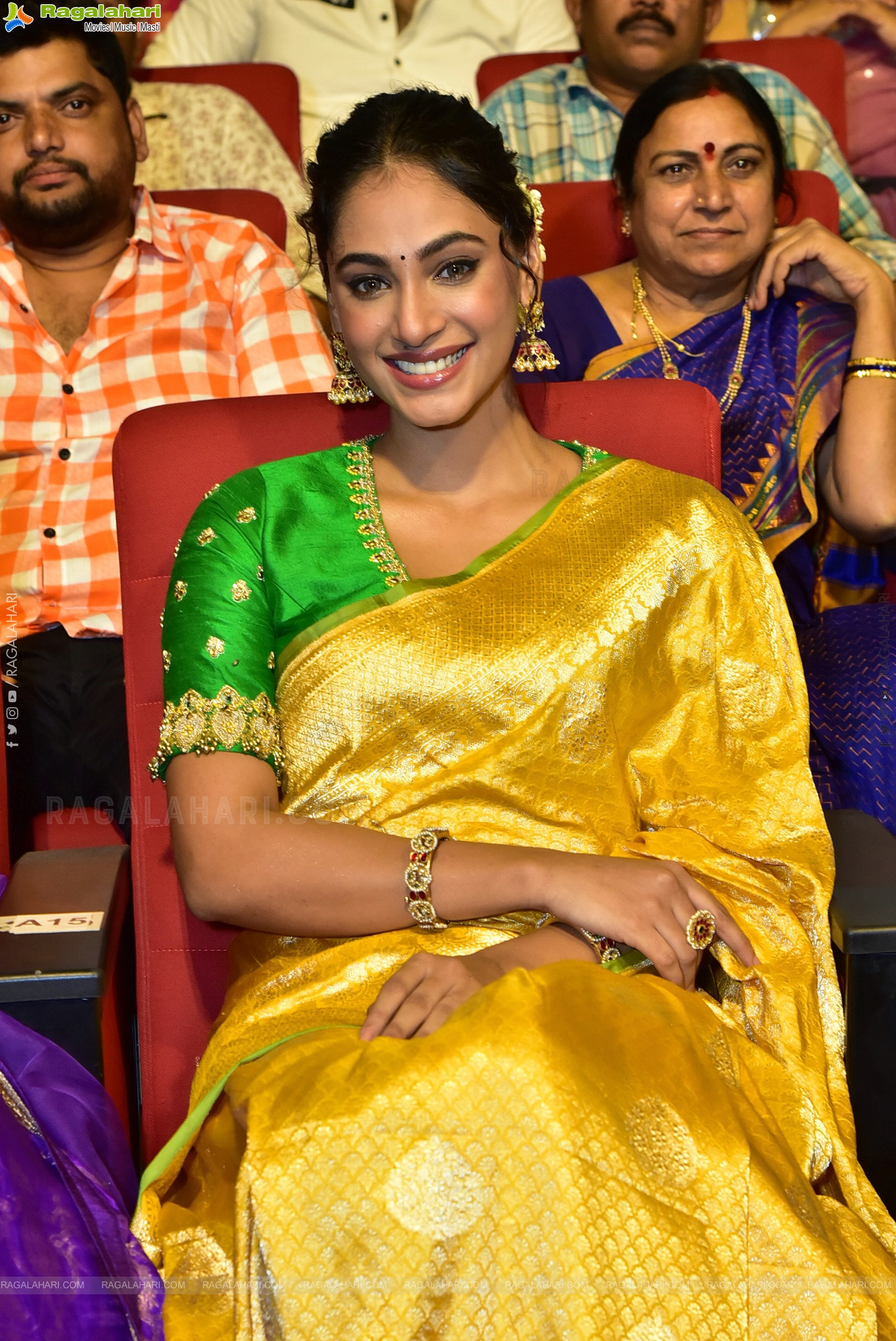 Anukreethy Vas at Tiger Nageswara Rao Pre-Release Event, HD Gallery