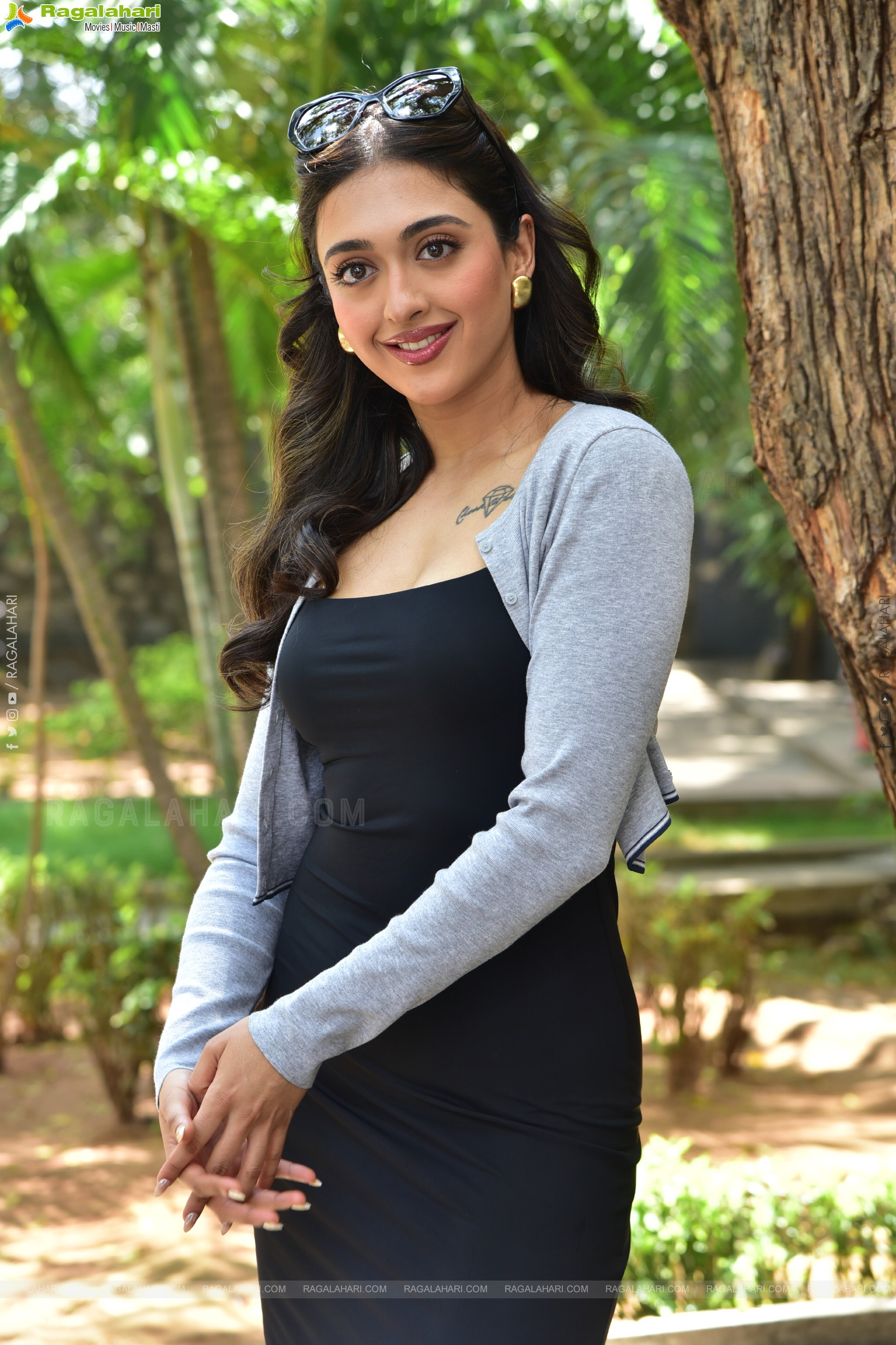 Gayatri Bharadwaj at Tiger Nageswara Rao Interview, HD Gallery