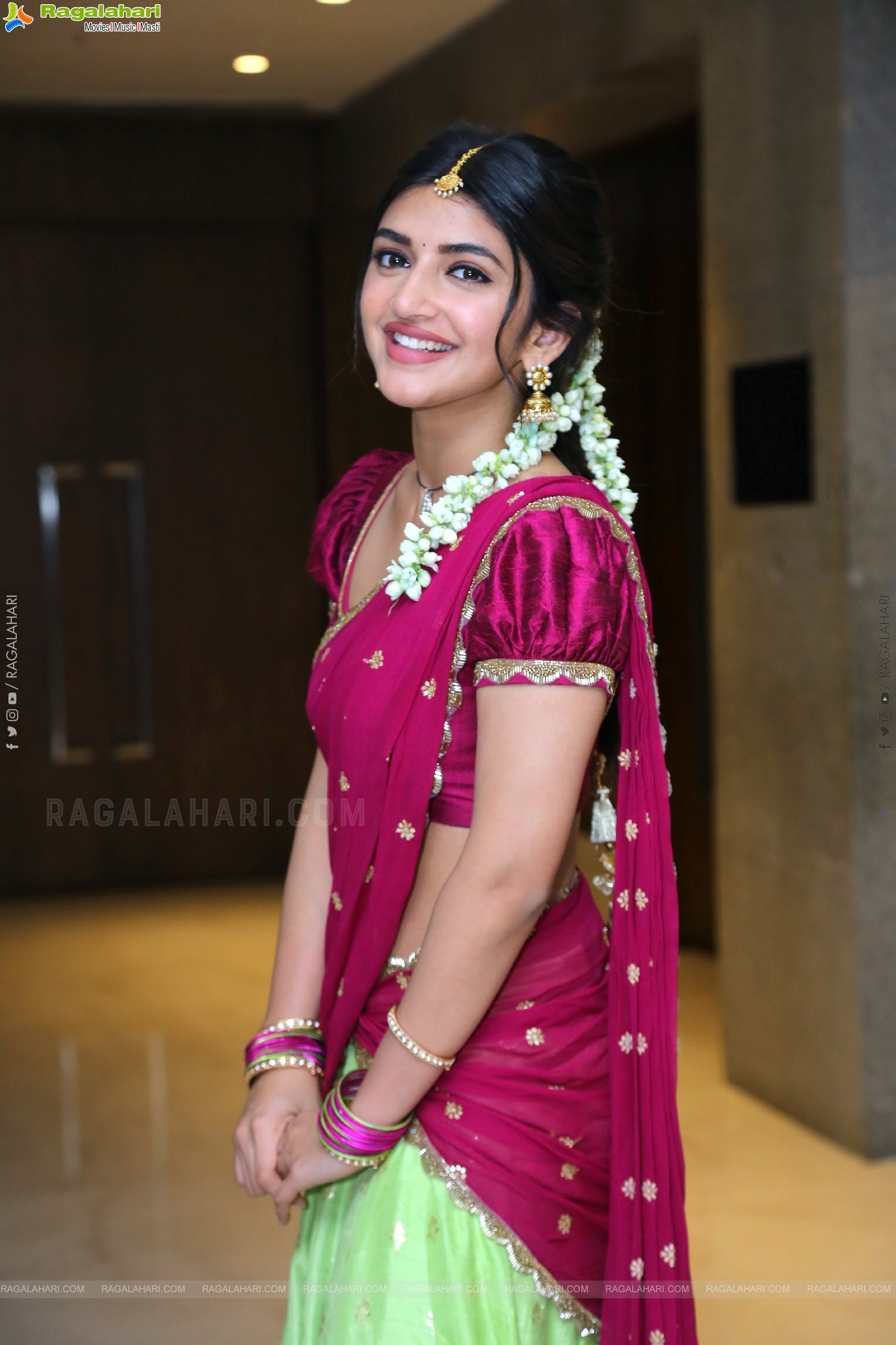 Sreeleela stills at Bhagavanth Kesari Press Meet, HD Gallery