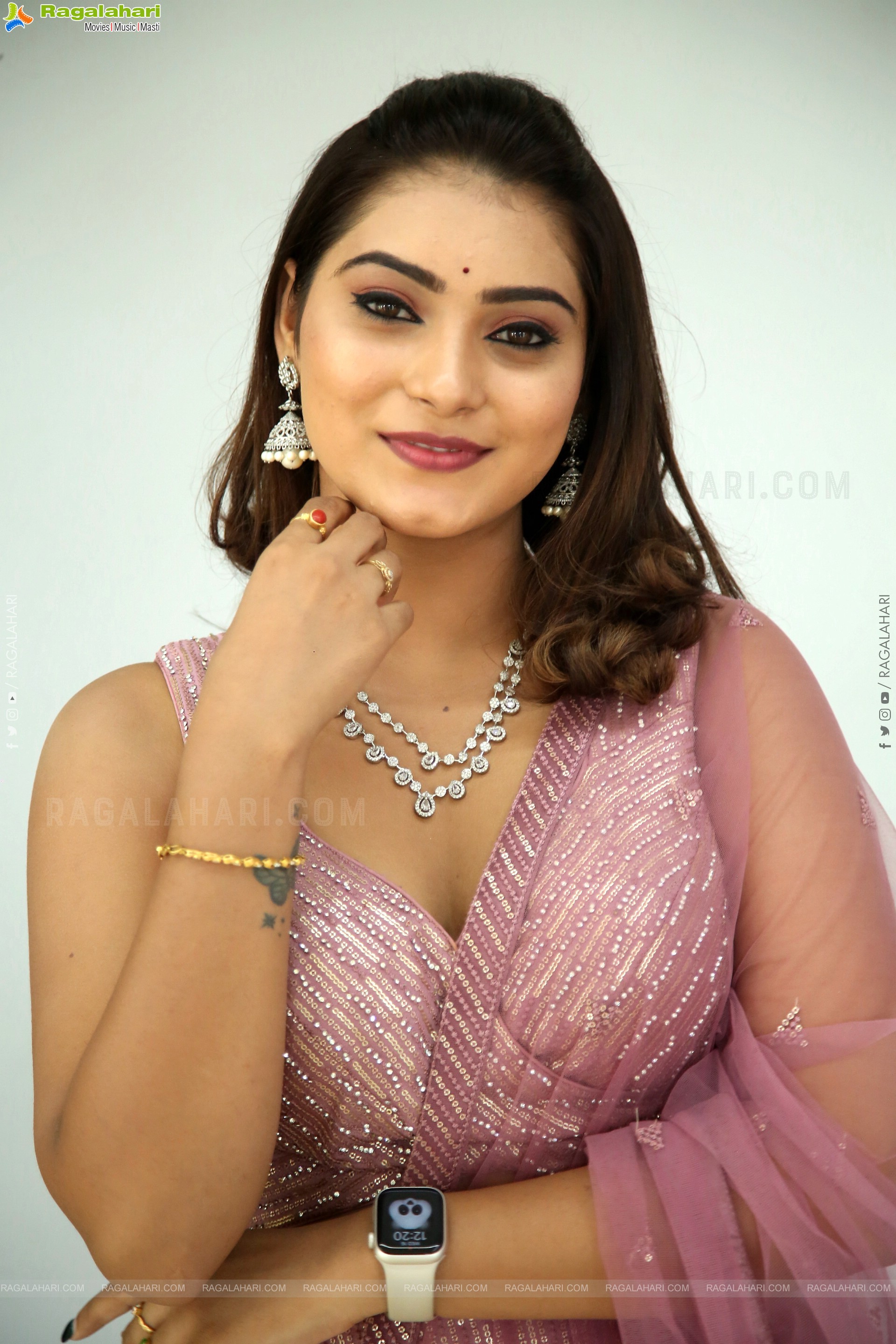 Kashvi stills at Veekshanam Pre-Release Event, HD Gallery