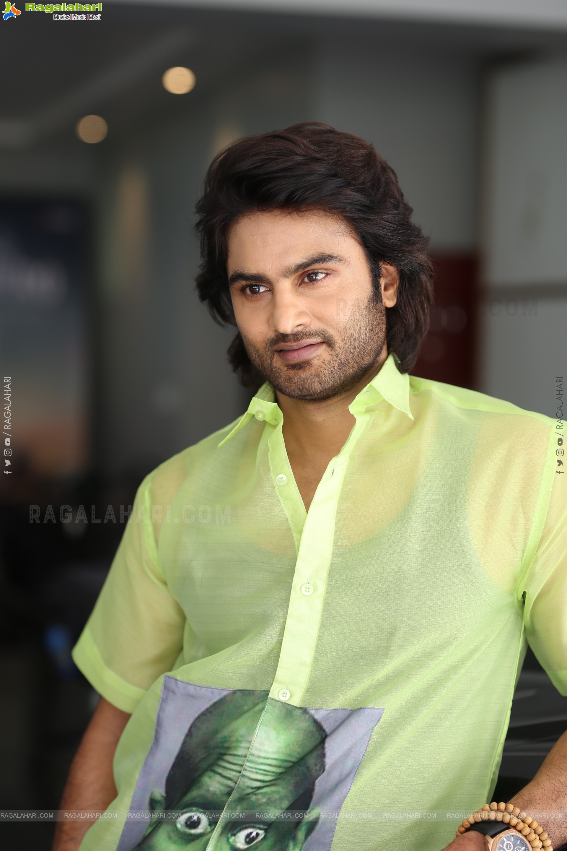 Sudheer Babu at Maa Nanna Superhero Interview, HD Gallery