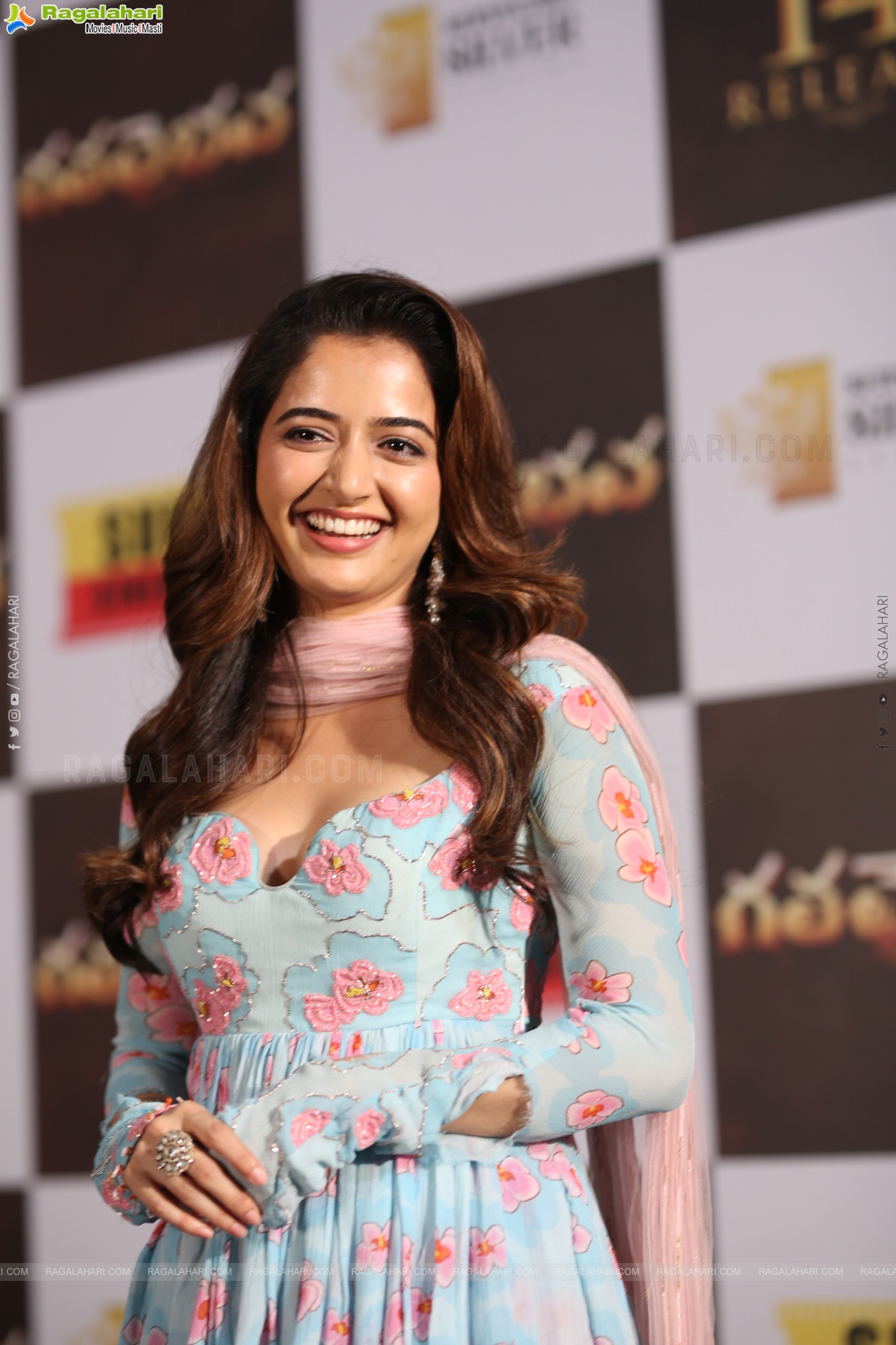 Ashika Ranganath at Gatha Vaibhava Movie Song Launch, HD Gallery