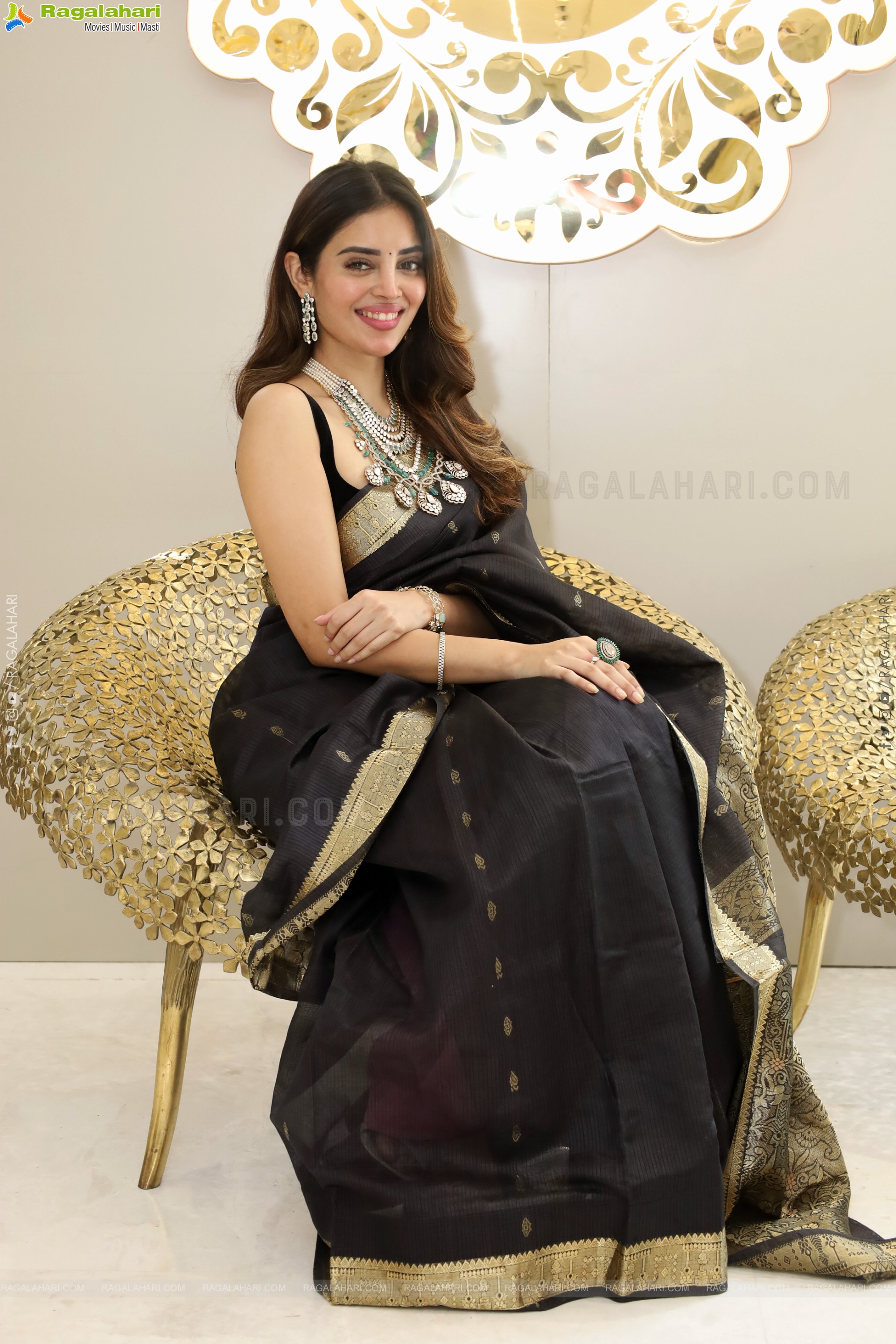 Kushitha Kallapu Poses with Designer Jewellery, HD Gallery