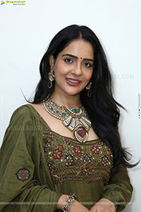 Malvi Malhotra stills in Green Designer Dress, HD Gallery