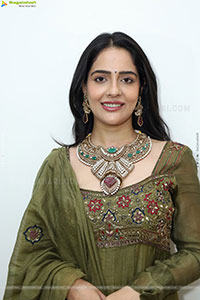Malvi Malhotra stills in Green Designer Dress, HD Gallery