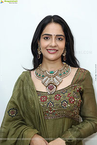 Malvi Malhotra stills in Green Designer Dress, HD Gallery