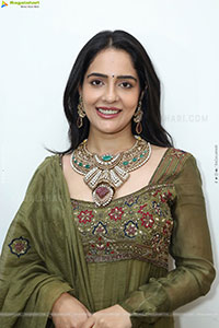 Malvi Malhotra stills in Green Designer Dress, HD Gallery