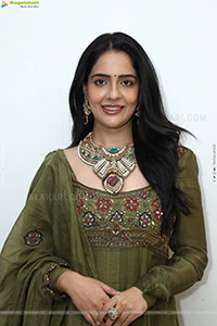 Malvi Malhotra stills in Green Designer Dress, HD Gallery