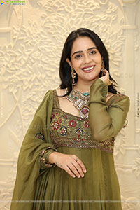 Malvi Malhotra stills in Green Designer Dress, HD Gallery