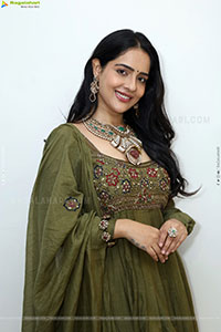Malvi Malhotra stills in Green Designer Dress, HD Gallery