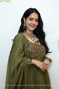 Malvi Malhotra stills in Green Designer Dress, HD Gallery