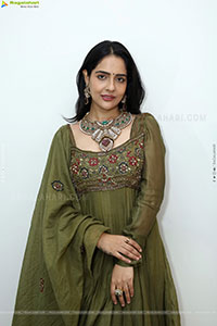 Malvi Malhotra stills in Green Designer Dress, HD Gallery