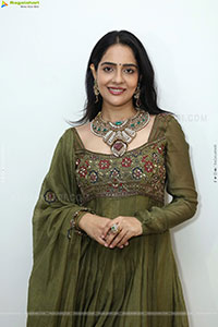 Malvi Malhotra stills in Green Designer Dress, HD Gallery