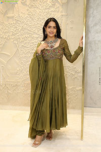 Malvi Malhotra stills in Green Designer Dress, HD Gallery