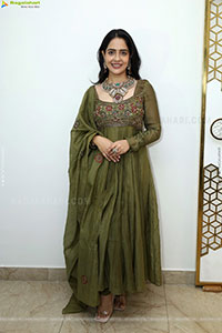 Malvi Malhotra stills in Green Designer Dress, HD Gallery