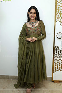 Malvi Malhotra stills in Green Designer Dress, HD Gallery