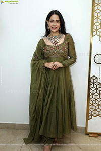 Malvi Malhotra stills in Green Designer Dress, HD Gallery