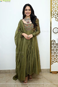 Malvi Malhotra stills in Green Designer Dress, HD Gallery