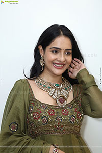 Malvi Malhotra stills in Green Designer Dress, HD Gallery