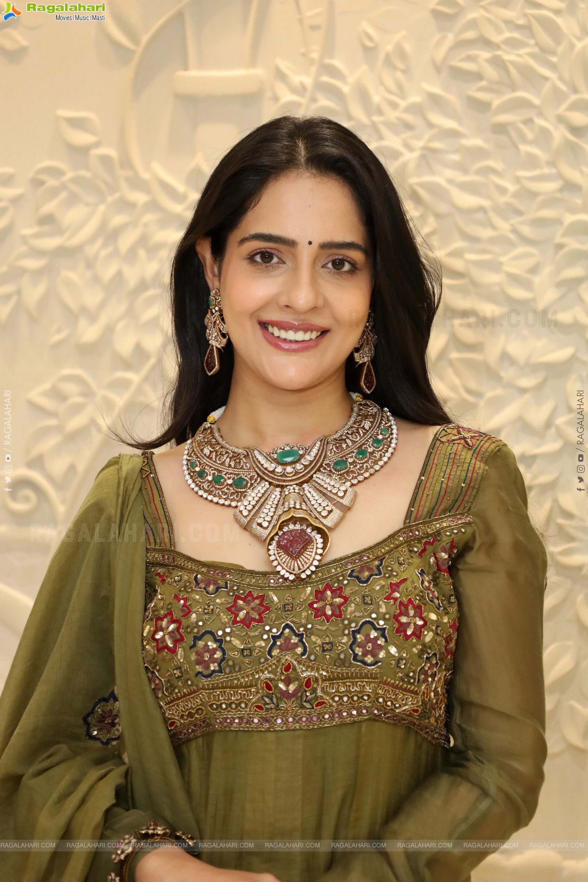Malvi Malhotra stills in Green Designer Dress, HD Gallery