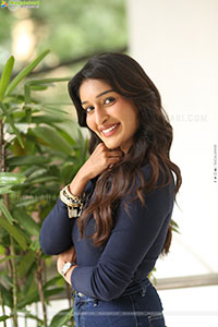 Niharika NM at Mithra Mandali Movie Interview, HD Gallery 