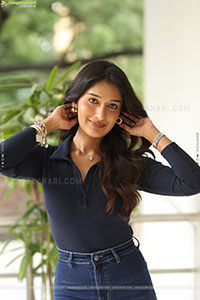 Niharika NM at Mithra Mandali Movie Interview, HD Gallery 