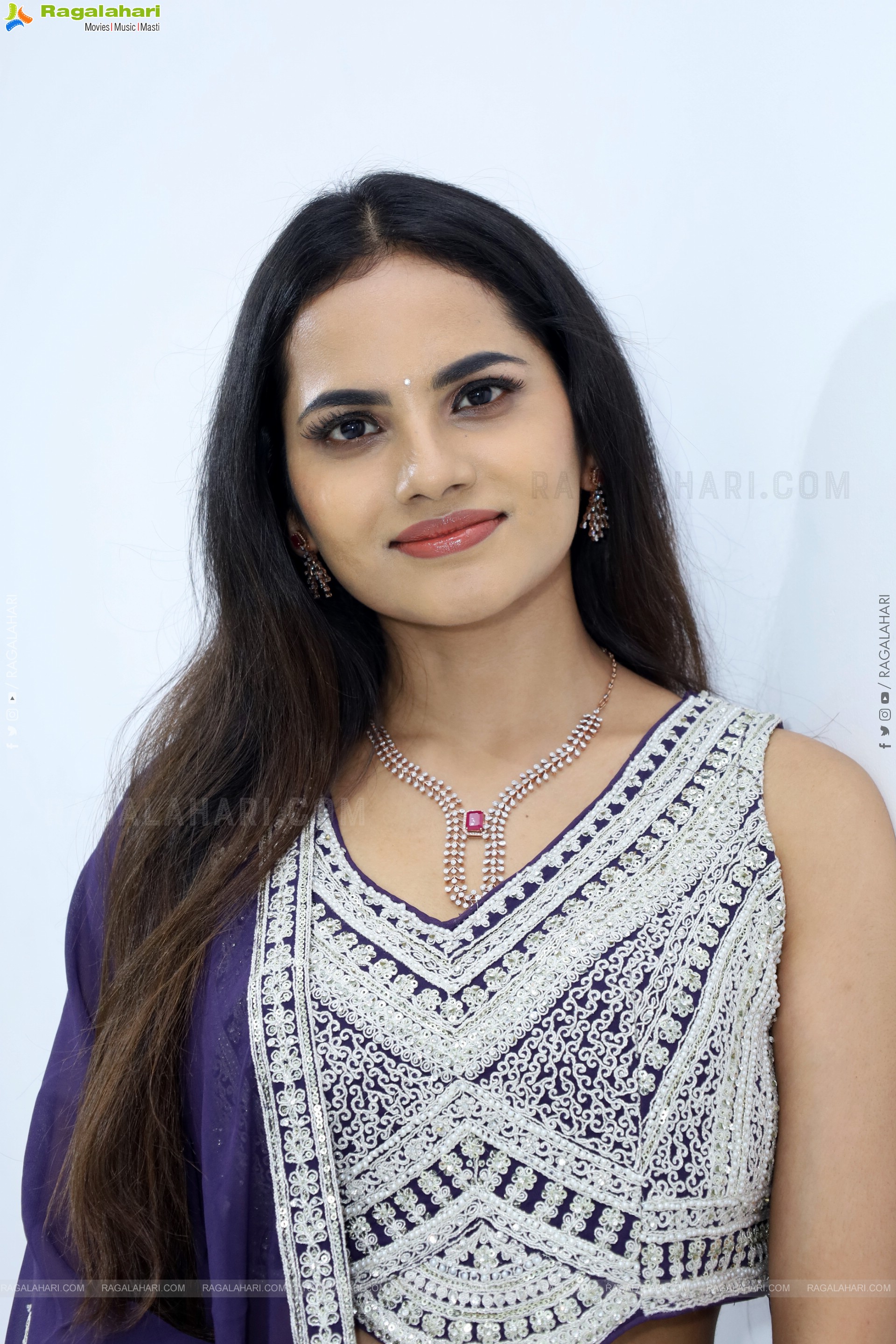 Priyanka Chowdary stills in Designer Lehenga Choli, HD Gallery