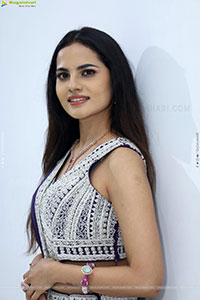 Priyanka Chowdary stills in Designer Lehenga Choli