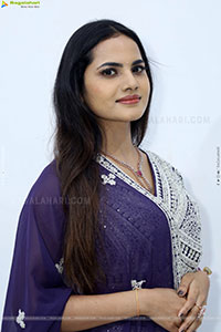 Priyanka Chowdary stills in Designer Lehenga Choli