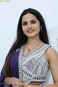 Priyanka Chowdary stills in Designer Lehenga Choli