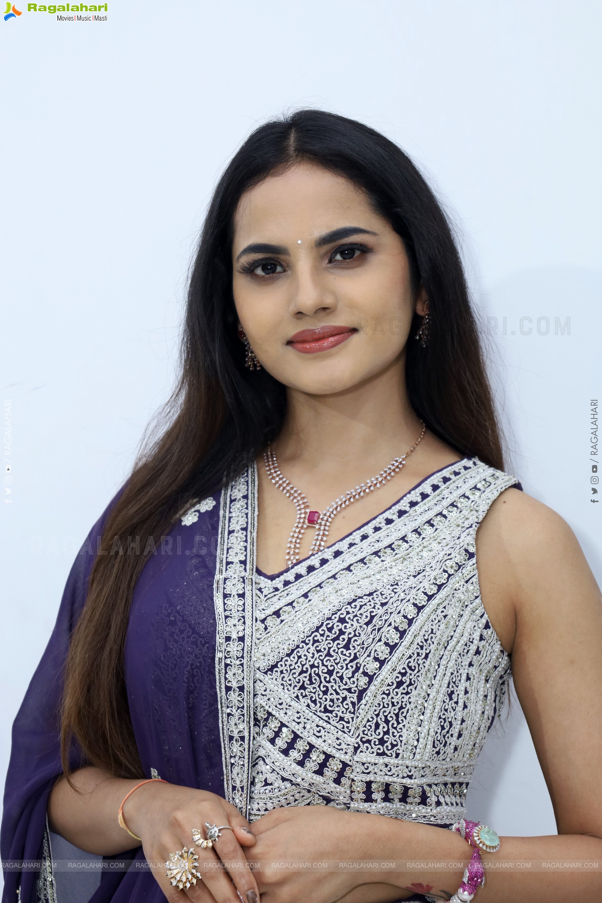Priyanka Chowdary stills in Designer Lehenga Choli, HD Gallery