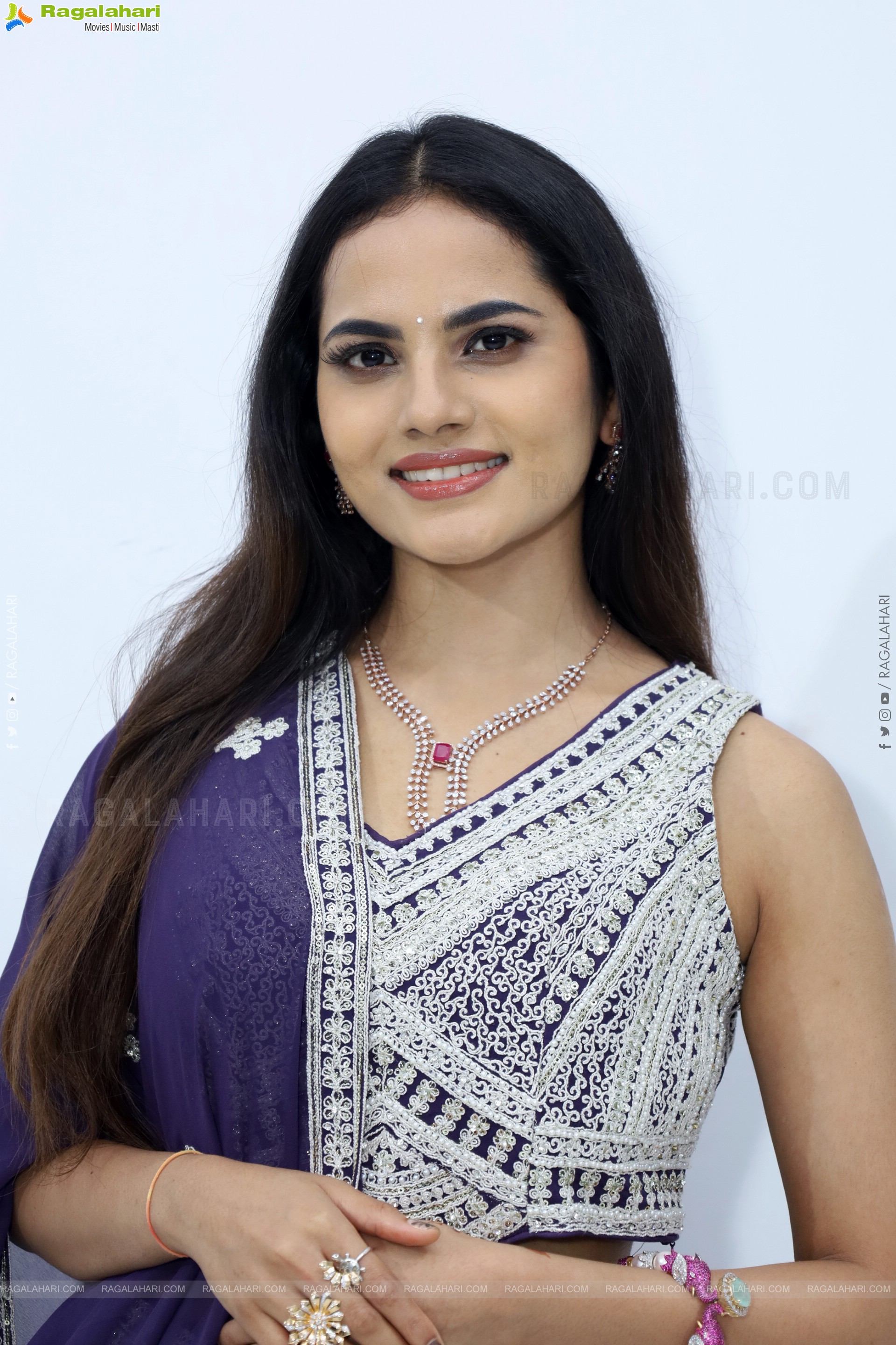 Priyanka Chowdary stills in Designer Lehenga Choli, HD Gallery