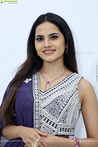Priyanka Chowdary stills in Designer Lehenga Choli