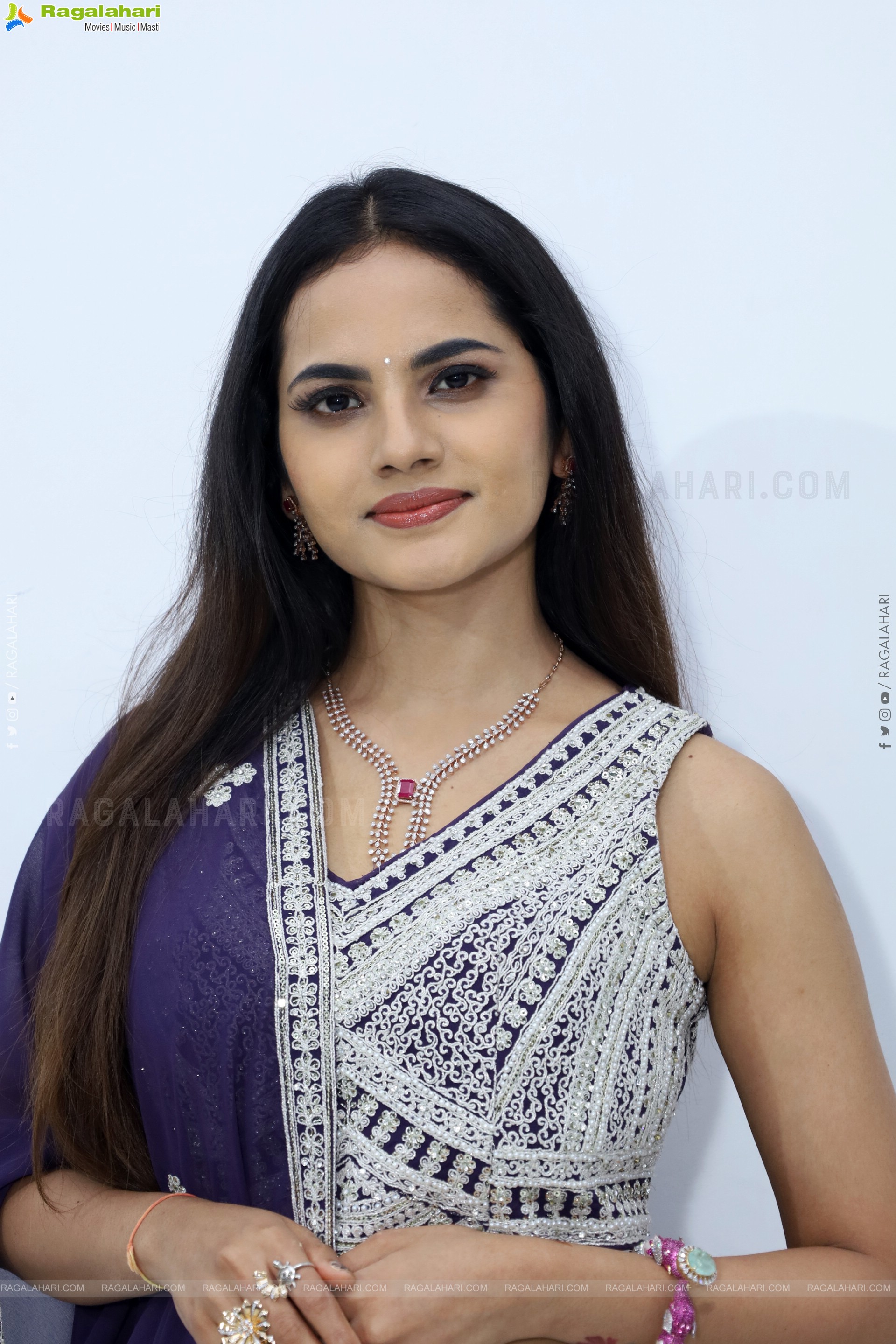 Priyanka Chowdary stills in Designer Lehenga Choli, HD Gallery
