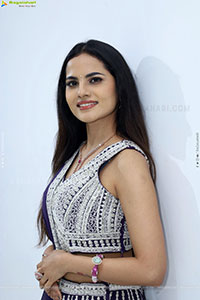 Priyanka Chowdary stills in Designer Lehenga Choli