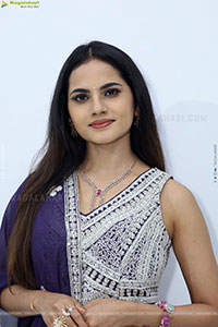 Priyanka Chowdary stills in Designer Lehenga Choli