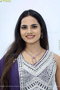 Priyanka Chowdary stills in Designer Lehenga Choli