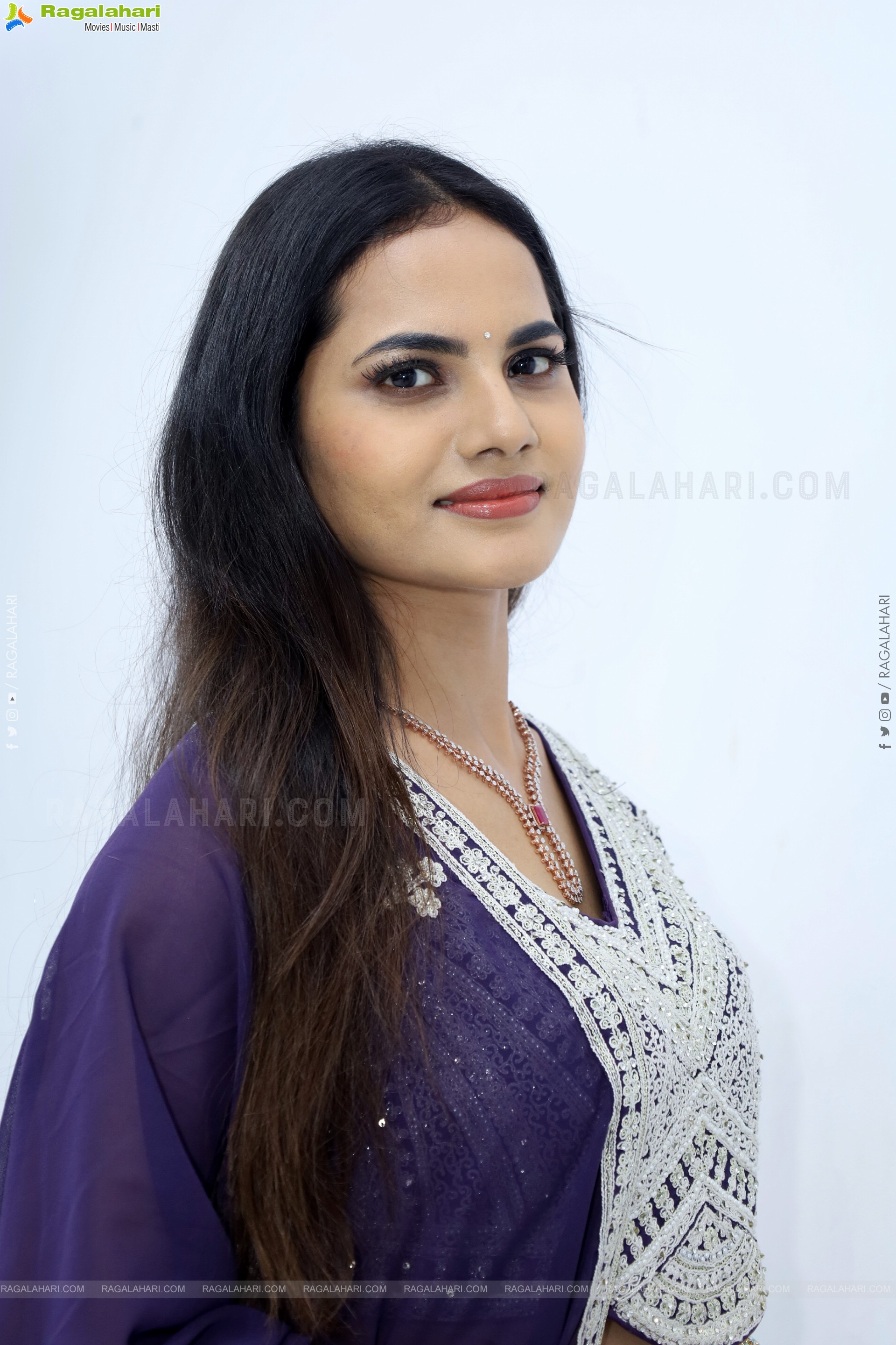 Priyanka Chowdary stills in Designer Lehenga Choli, HD Gallery