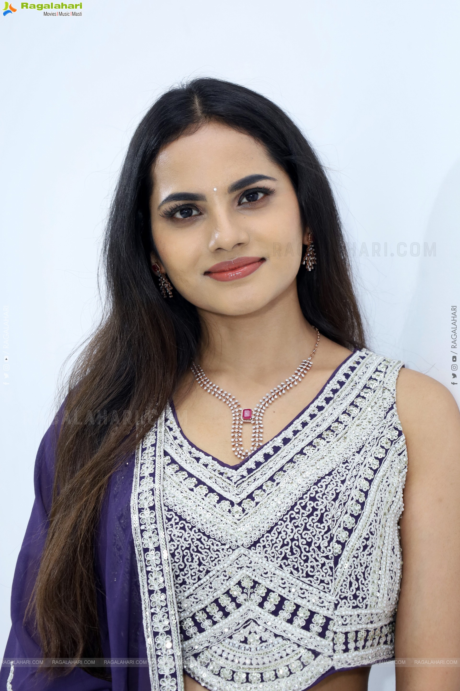 Priyanka Chowdary stills in Designer Lehenga Choli, HD Gallery