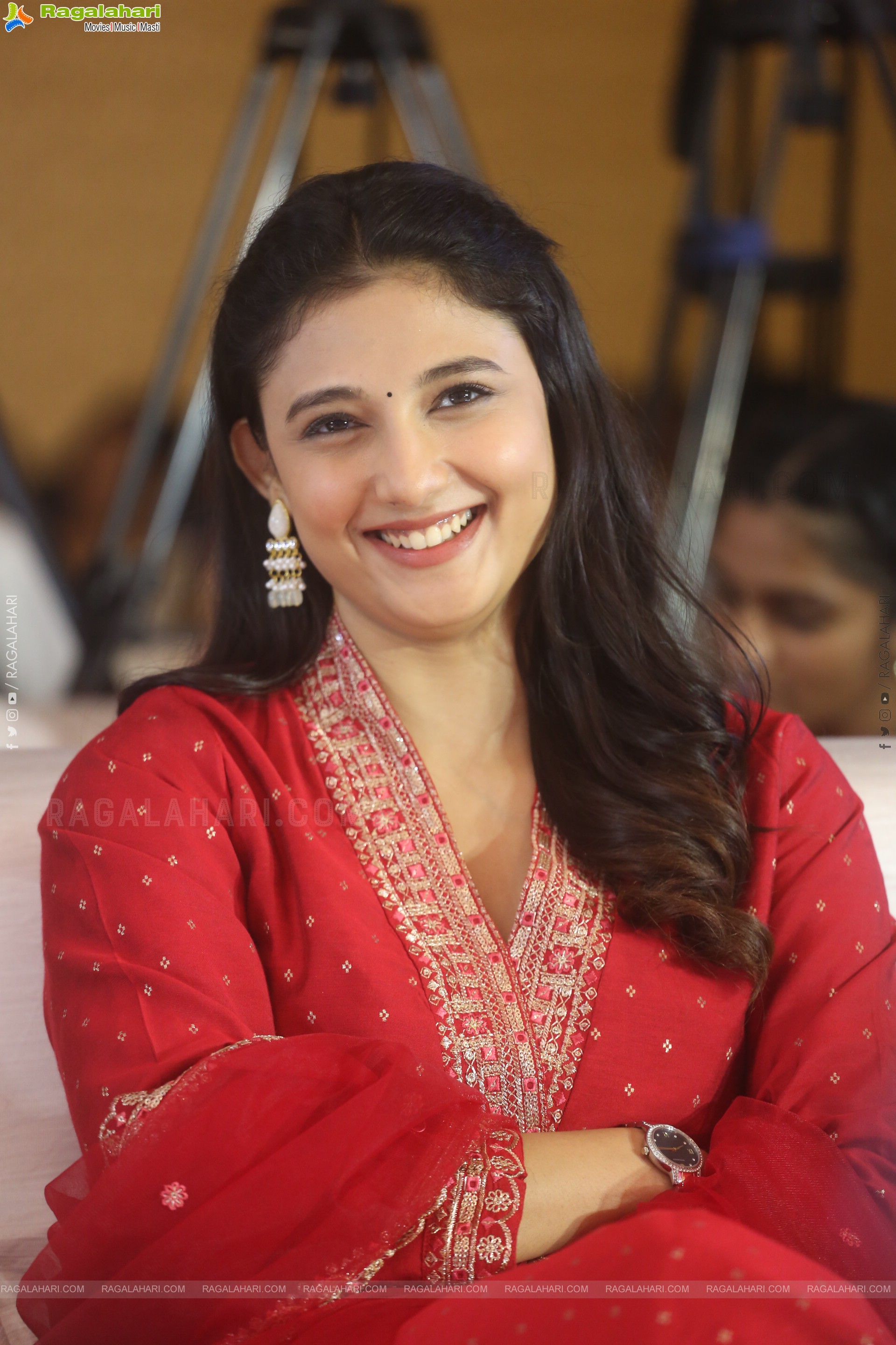 Ritika Nayak at Mirai Movie Brahmand Blockbuster Meet, HD Gallery