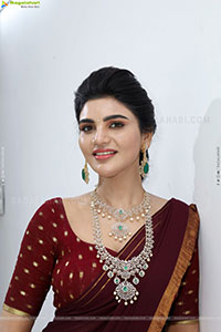 Varsha poses with Designer Jewellery, HD Gallery