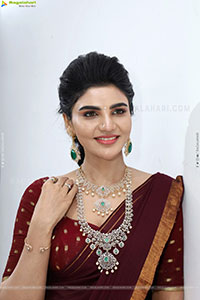 Varsha poses with Designer Jewellery, HD Gallery