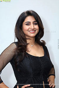 Varshini Sounderajan in Black Dress, HD Photo Gallery