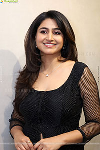 Varshini Sounderajan in Black Dress, HD Photo Gallery