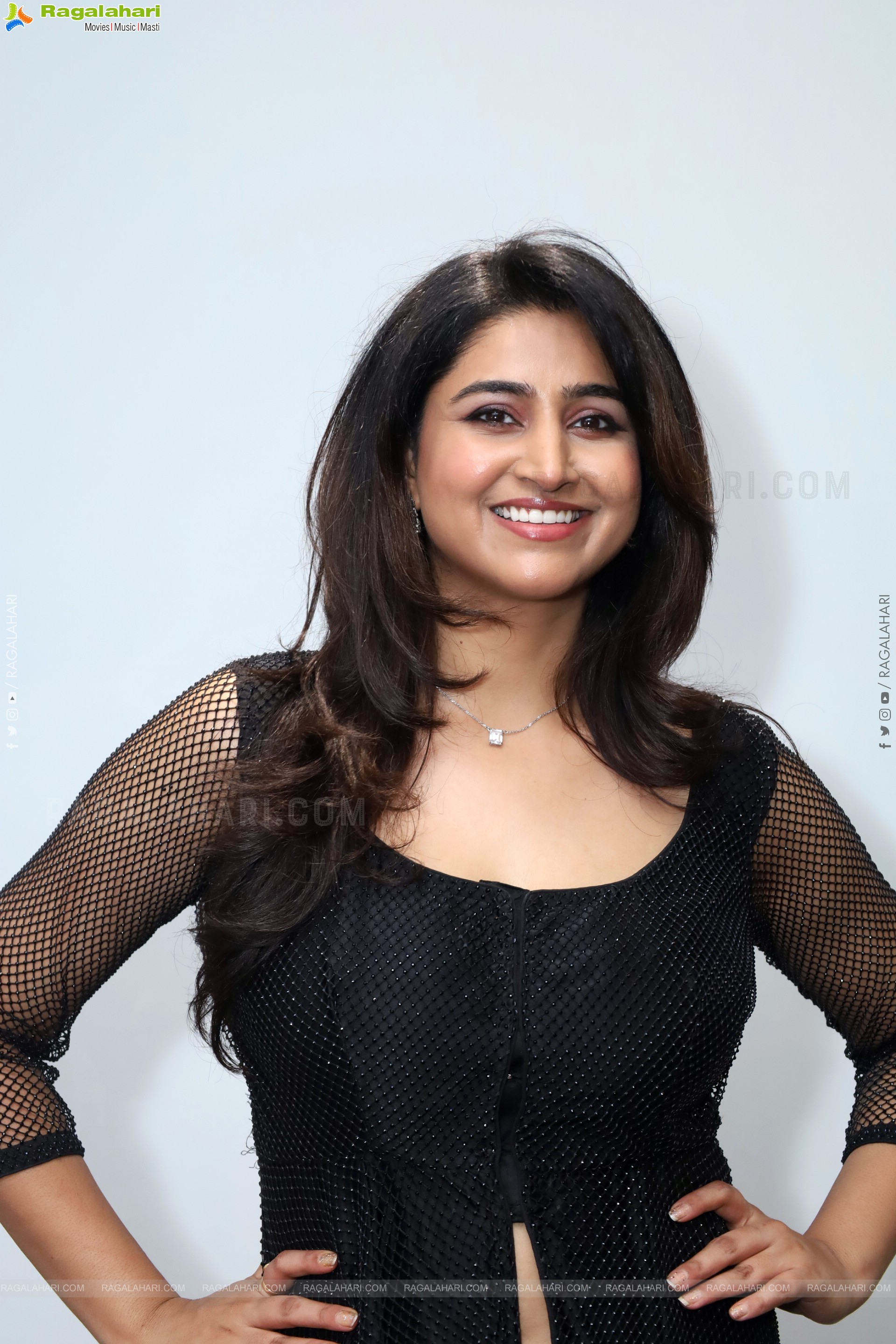 Varshini Sounderajan in Black Dress, HD Photo Gallery