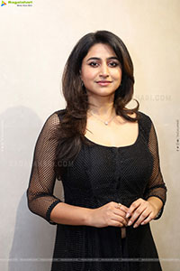 Varshini Sounderajan in Black Dress, HD Photo Gallery