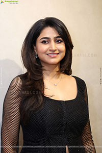 Varshini Sounderajan in Black Dress, HD Photo Gallery
