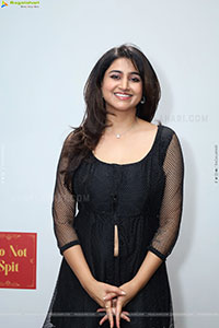 Varshini Sounderajan in Black Dress, HD Photo Gallery