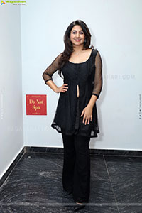 Varshini Sounderajan in Black Dress, HD Photo Gallery
