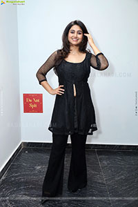 Varshini Sounderajan in Black Dress, HD Photo Gallery